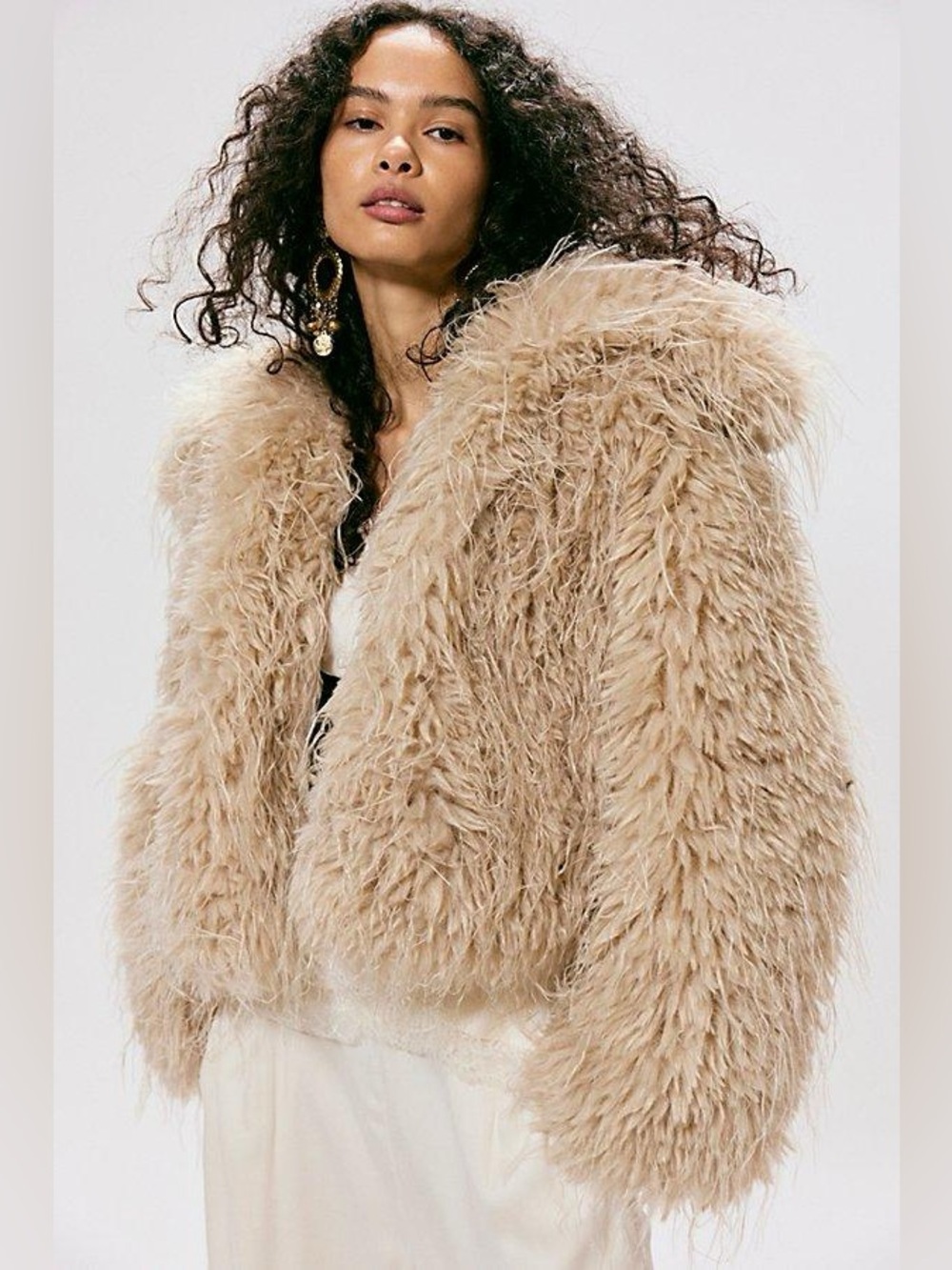 NWT Free People Moonlight Faux Fur Jacket